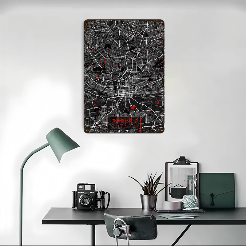Carte de la ville de Johannesb - Home Decor Johannesburg avis et prix