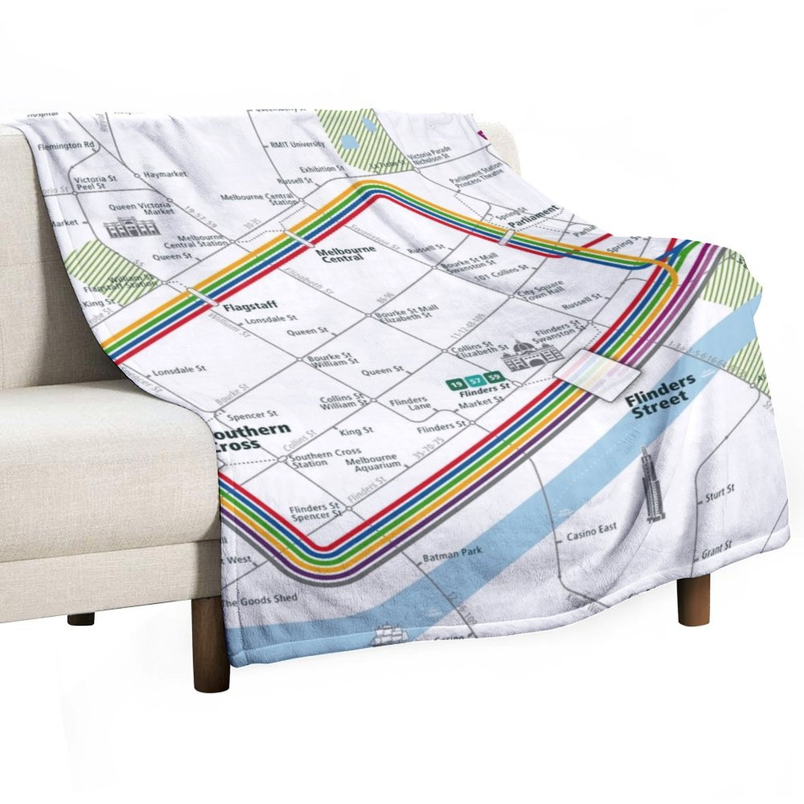 Couverture carrée décorative M - Home Decor Melbourne avis et prix