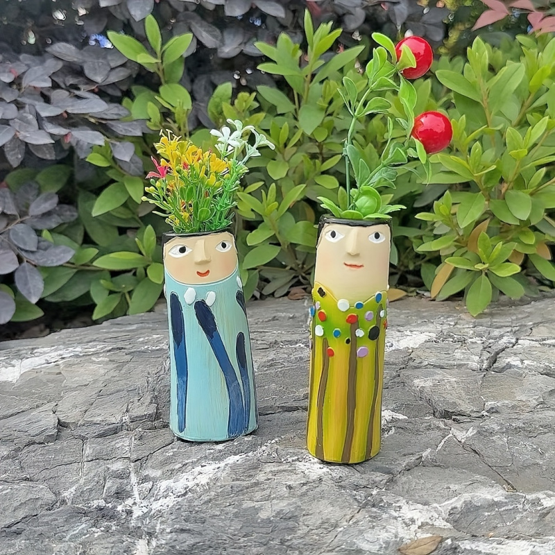 Vase en résine fait main, styl - Home Decor Vase With Flowers avis et prix