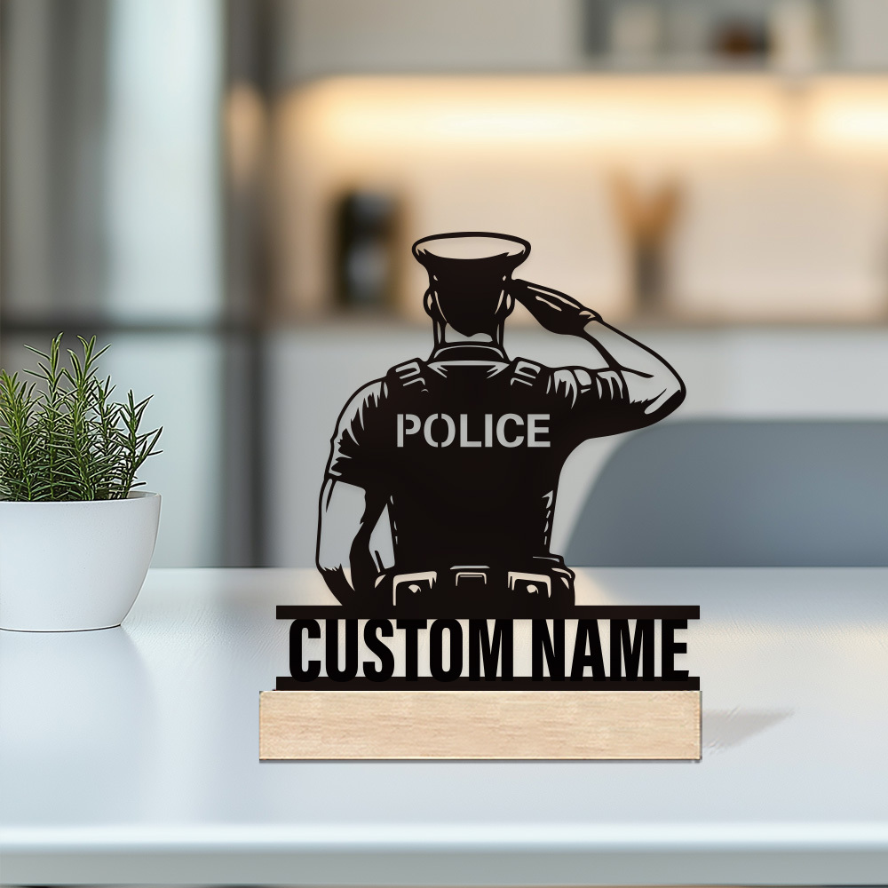 Badge de police en métal perso - Home Decor Nz avis et prix