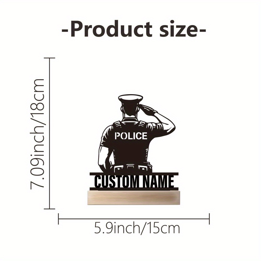 Badge de police en métal perso - Home Decor Nz avis et prix