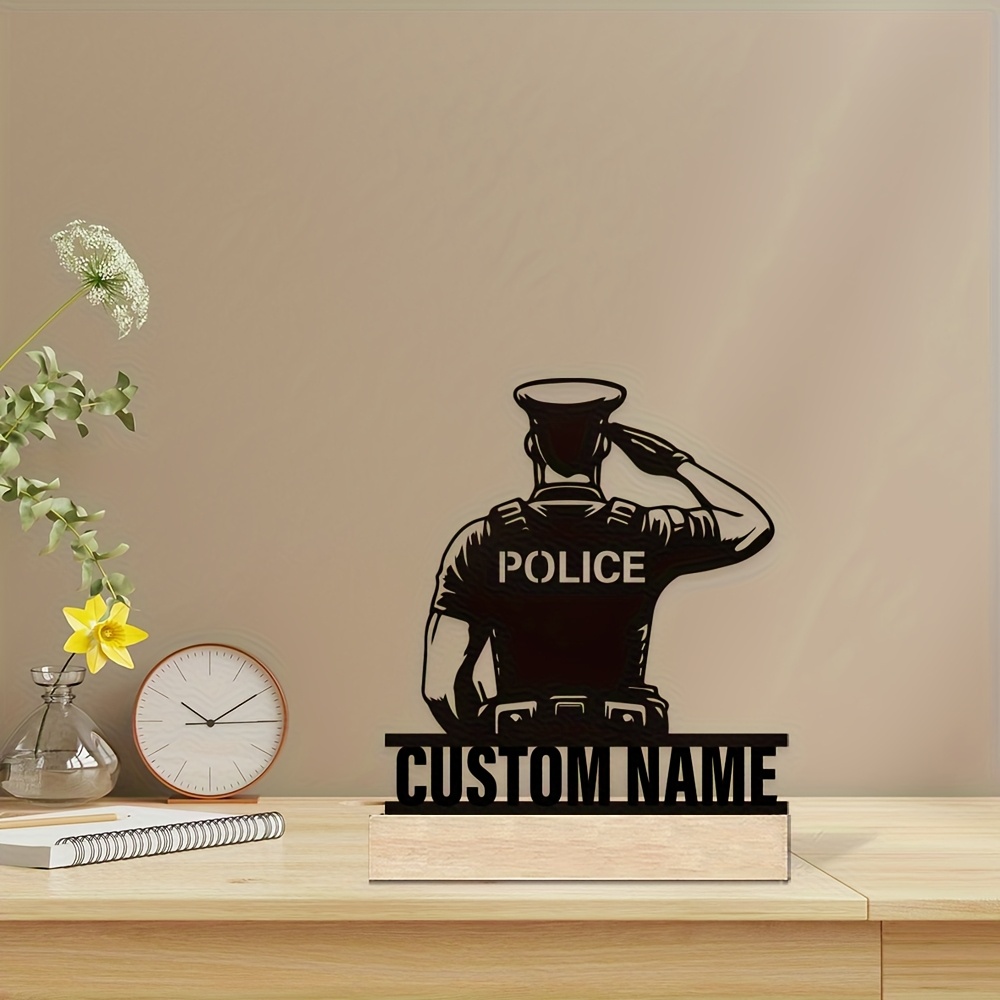 Badge de police en métal perso - Home Decor Nz avis et prix