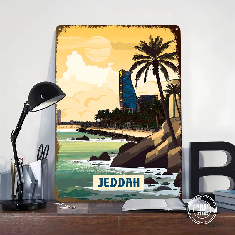 Affiche de Djeddah, Plaques Mé - Home Decor Jeddah avis et prix