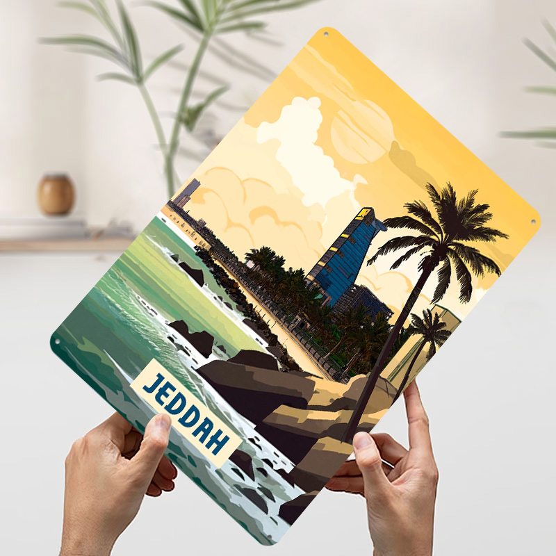 Affiche de Djeddah, Plaques Mé - Home Decor Jeddah avis et prix