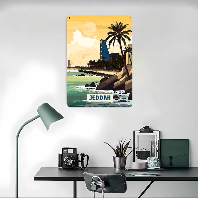Affiche de Djeddah, Plaques Mé - Home Decor Jeddah avis et prix