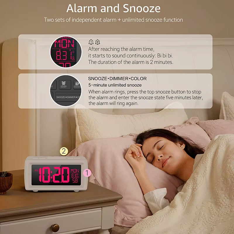 Radio-réveil FM rétro numériqu - Vintage Alarm Clock avis et prix