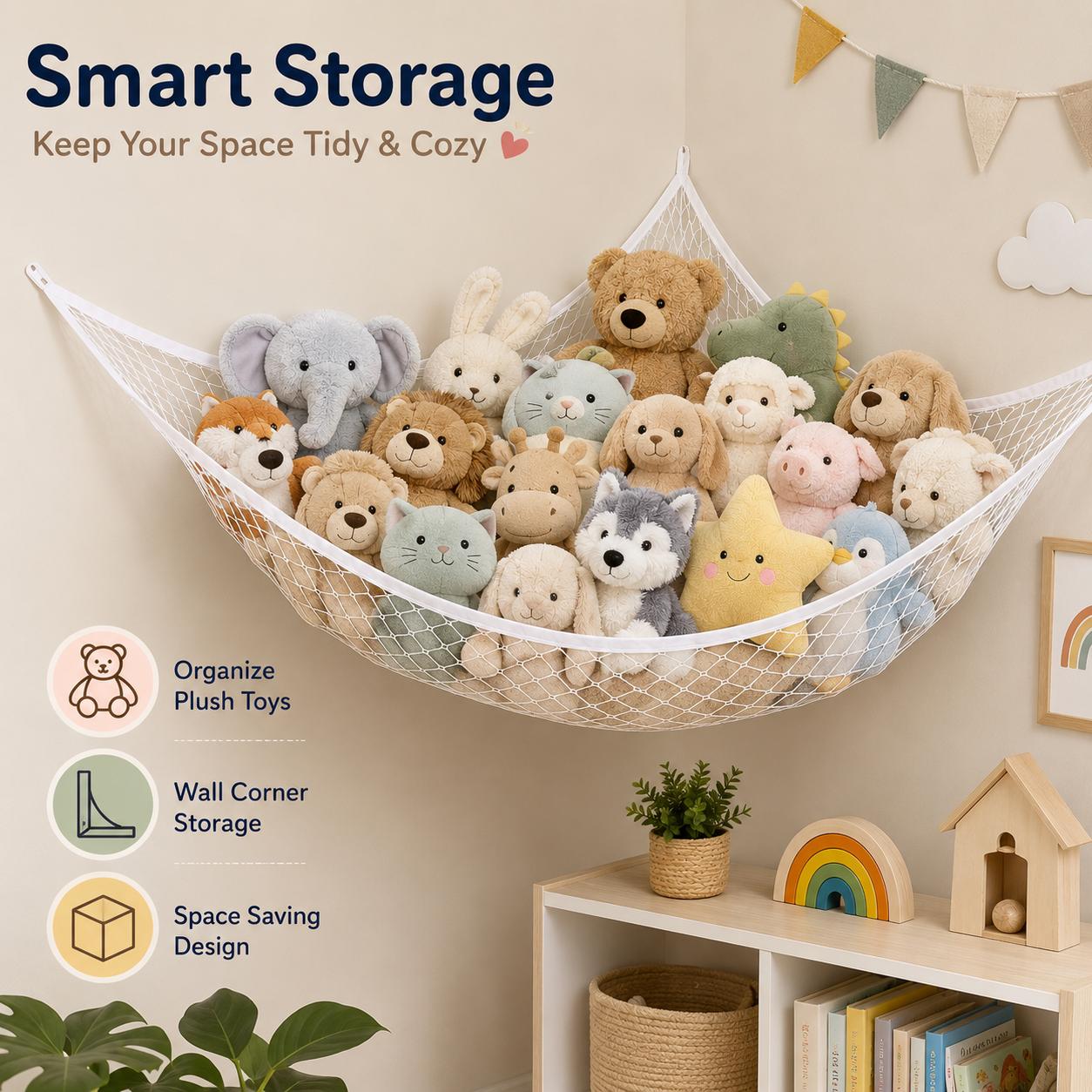 Hamac de rangement en filet po - Home Decor Com avis et prix