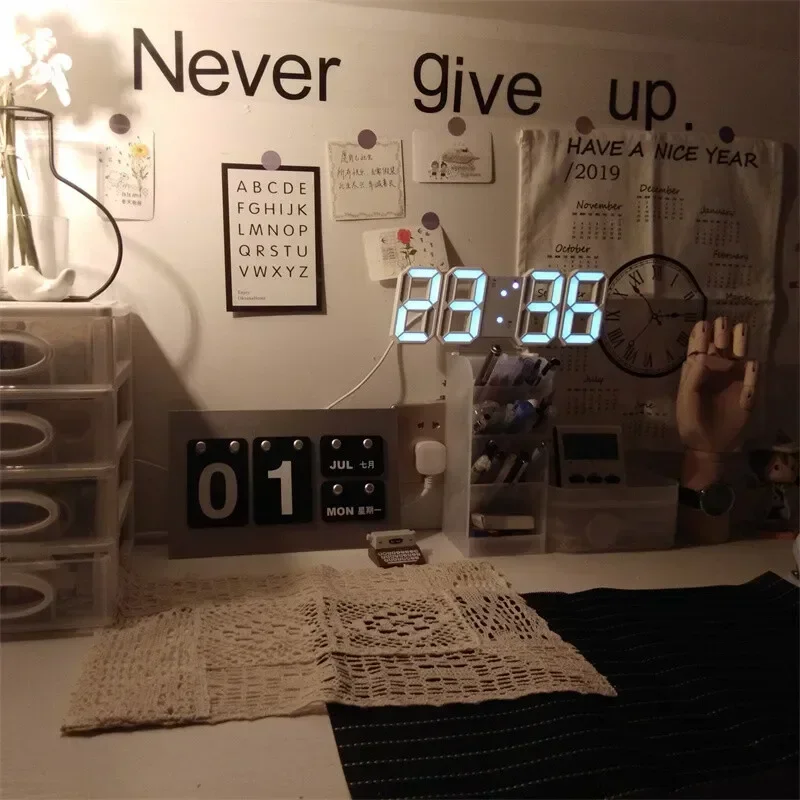 Horloge numérique LED 3D, déco - Home Decor Aesthetic Pinterest avis et prix