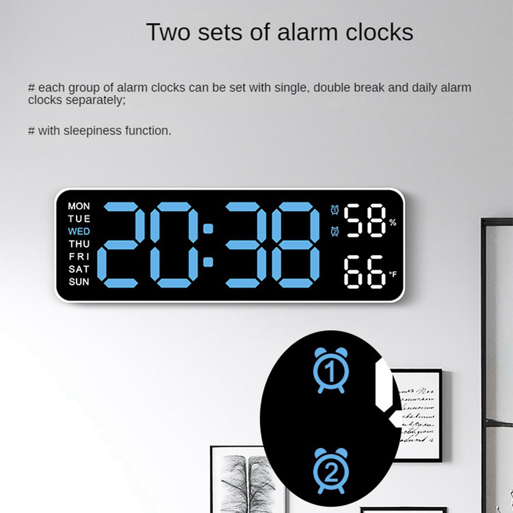 Grande horloge murale numériqu - Home Decor Aesthetic Pinterest avis et prix