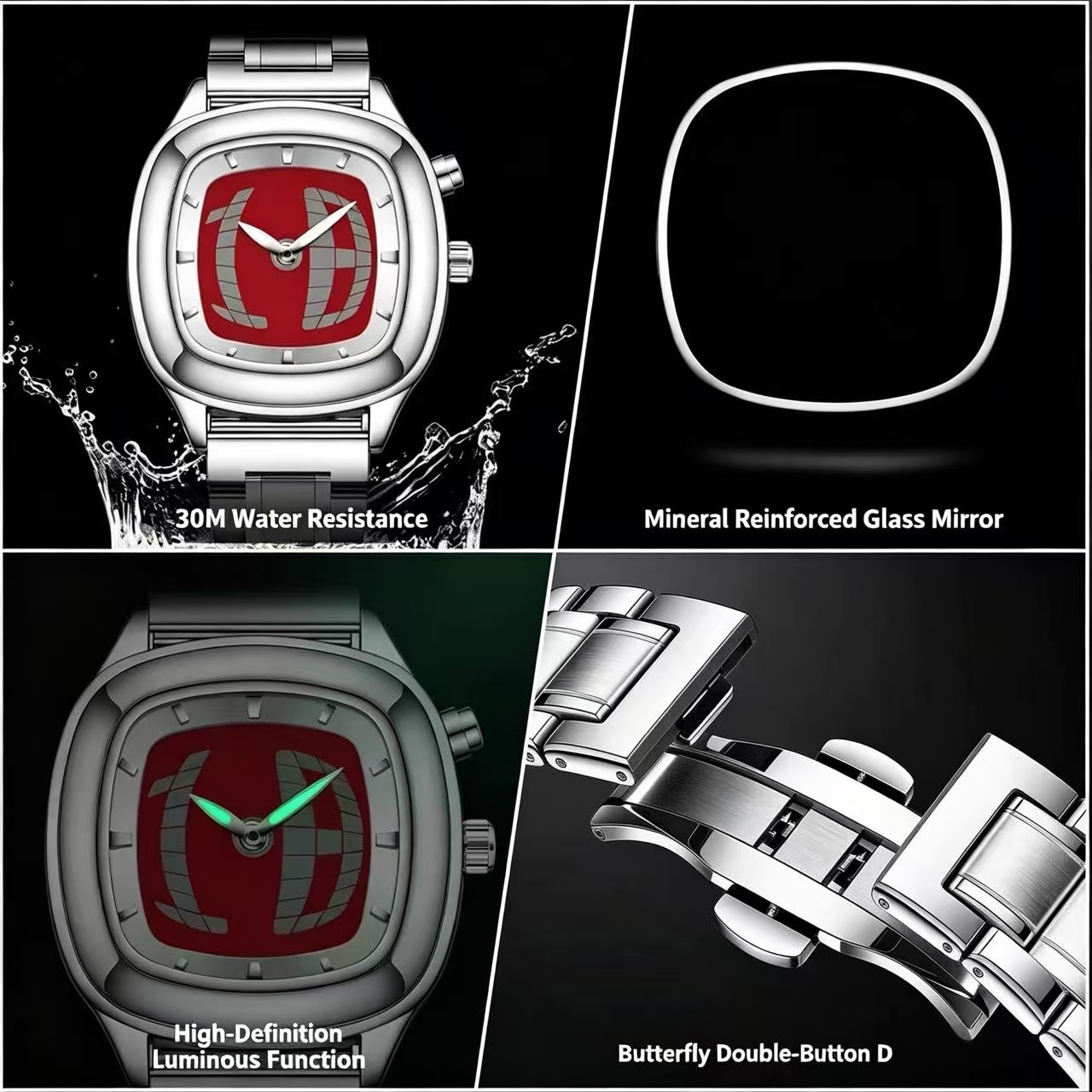 PAAZOMU Montre à quartz pour h - Vintage Alarm Clock avis et prix