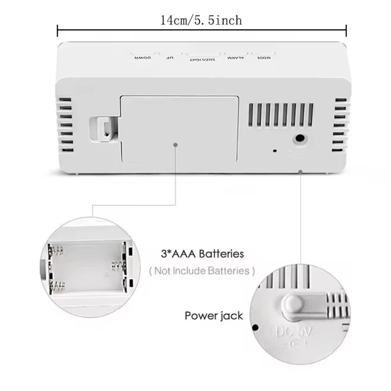 1Pc horloge numérique blanche  - Home Decor Aesthetic Pinterest avis et prix
