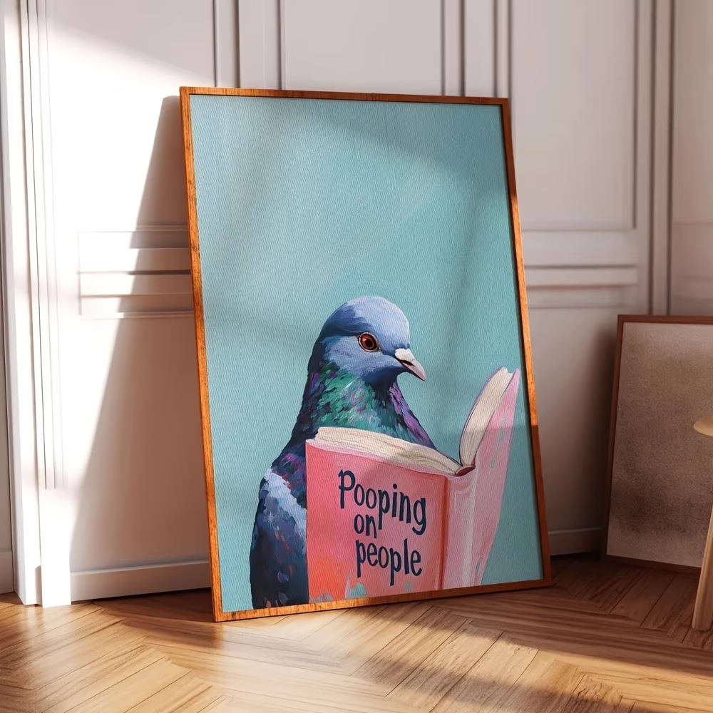 Pigeon moderne qui lit et fait - Home Decor Nz avis et prix