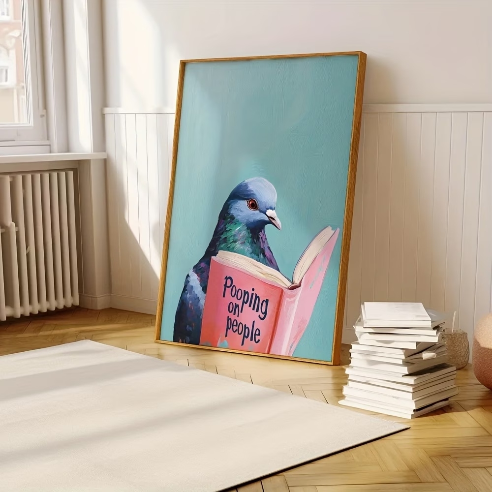 Pigeon moderne qui lit et fait - Home Decor Nz avis et prix