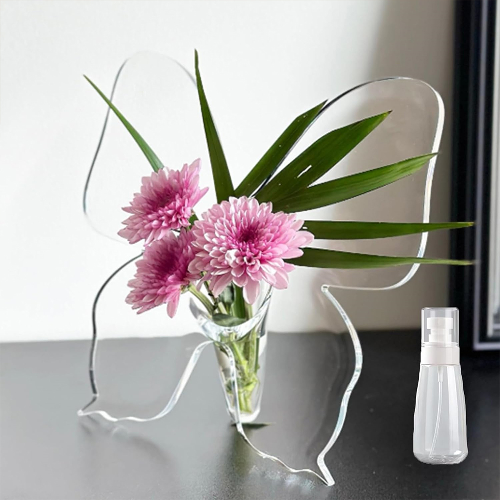 Vase à fleurs papillon Transpa - Home Decor Vase With Flowers avis et prix