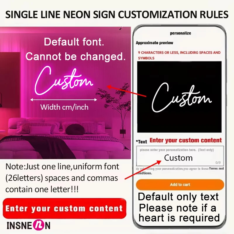 Enseigne au néon avec nom pers - Home Decor Nz avis et prix
