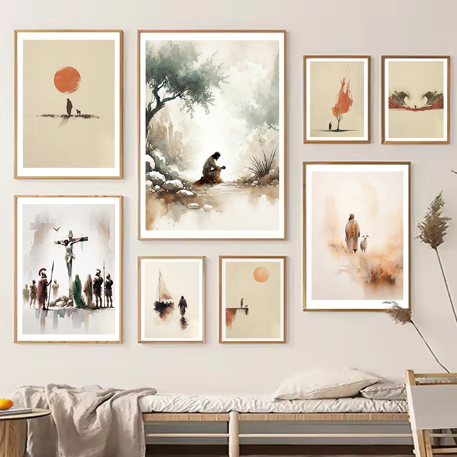 Affiche de foi chrétienne, feu - Home Decor Jesus avis et prix
