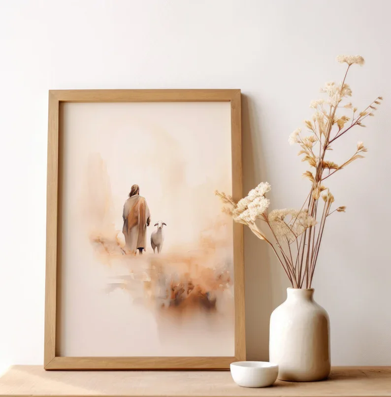 Affiche de foi chrétienne, feu - Home Decor Jesus avis et prix