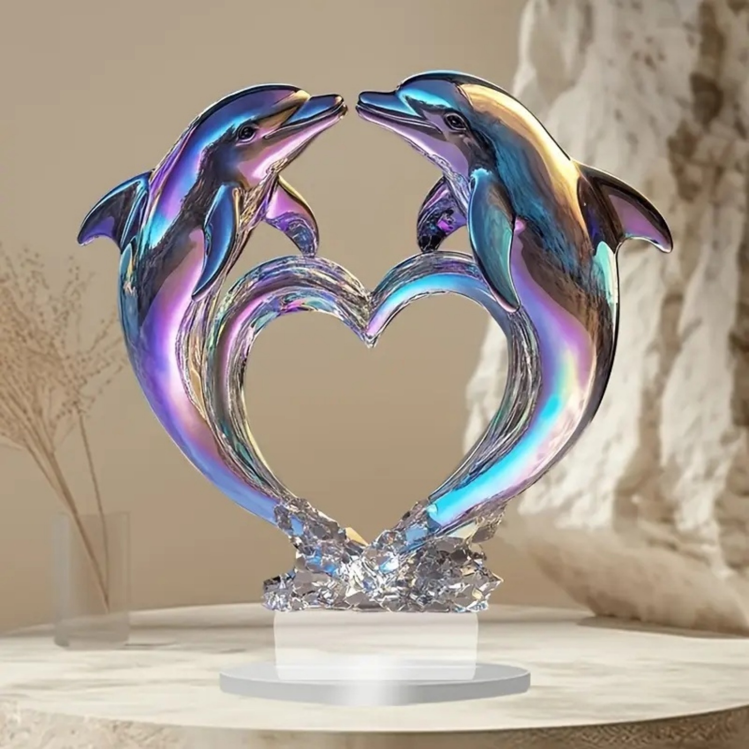 Statue de Dauphin d'Amour en A - Home Decor Lovely Home avis et prix