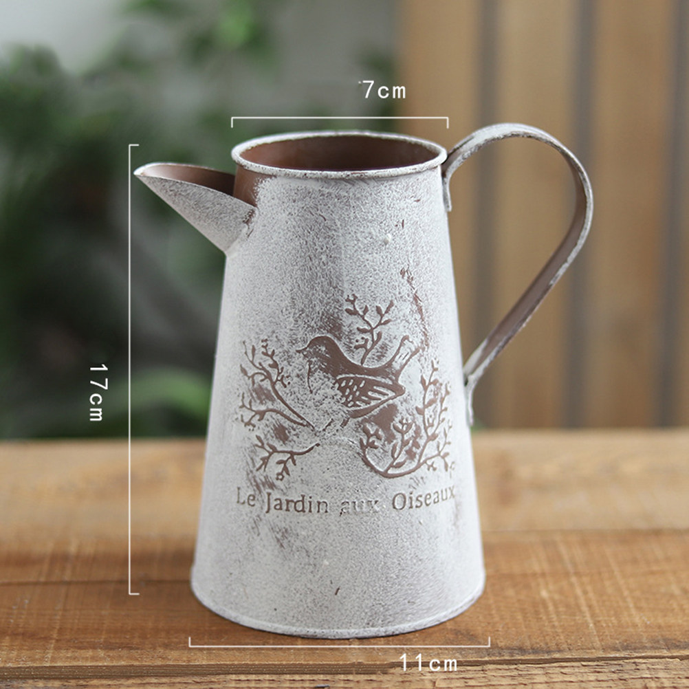 Seau en métal vintage pour arr - Home Decor Vase With Flowers avis et prix