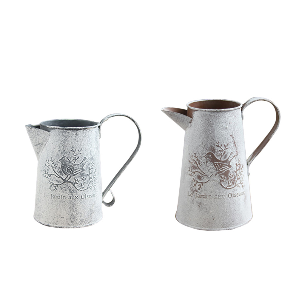 Seau en métal vintage pour arr - Home Decor Vase With Flowers avis et prix
