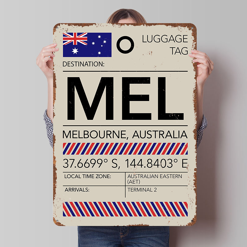 Affiche imprimée de l'aéroport - Home Decor Melbourne avis et prix