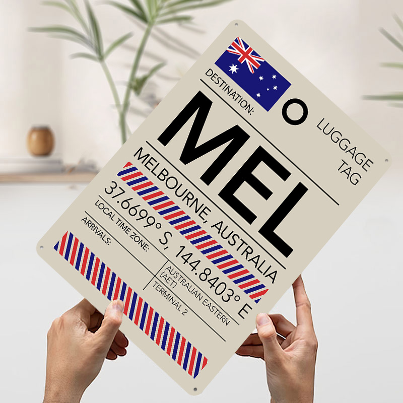 Affiche imprimée de l'aéroport - Home Decor Melbourne avis et prix