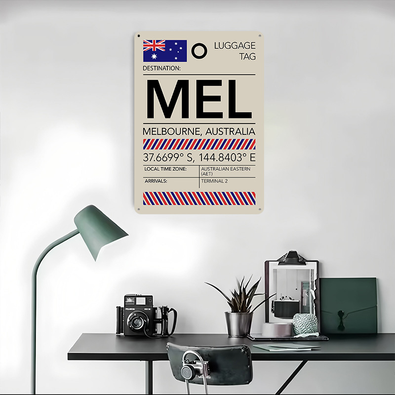 Affiche imprimée de l'aéroport - Home Decor Melbourne avis et prix
