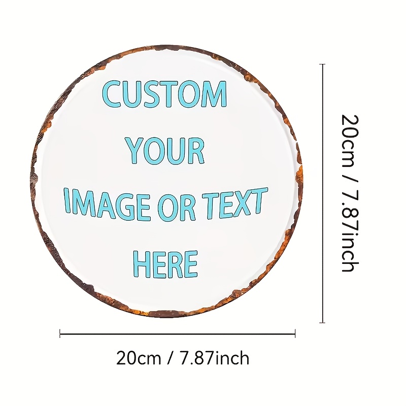 Plaque Métallique Ronde Person - Home Decor Free Images avis et prix