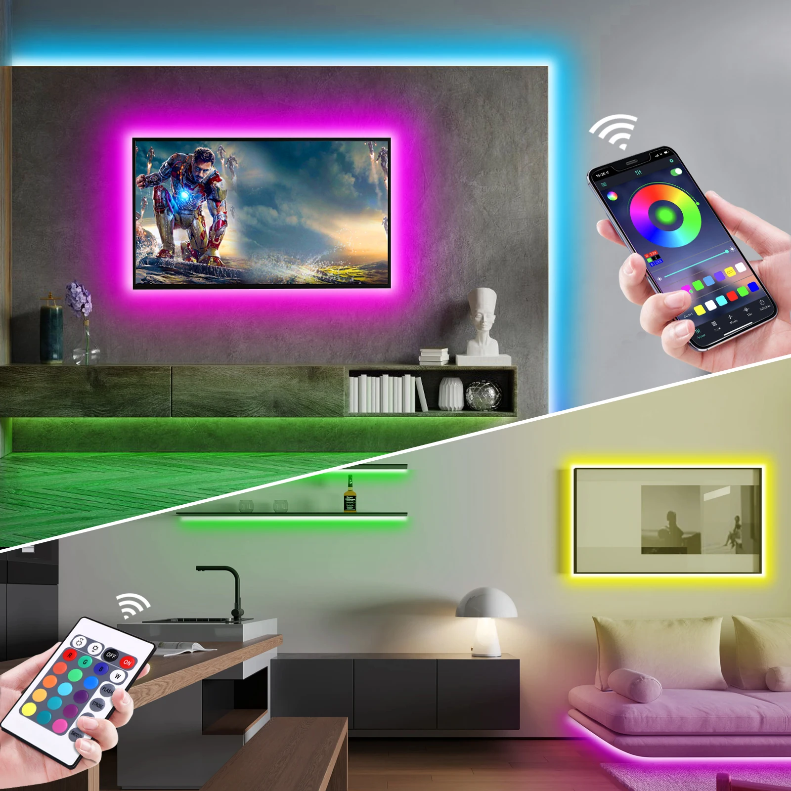 Bande lumineuse LED néon RGB,  - Home Decor Com avis et prix